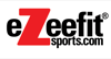 Ezeefit Logo Logo von "Ezeefit": "e" rot, gefolgt von schwarzem "zeefit" und kleinerem, schwarzem "sports.com" darunter.