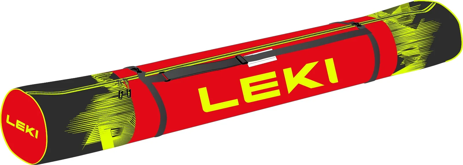 Sac à skis de fond Leki 210 noir-jaune-rouge