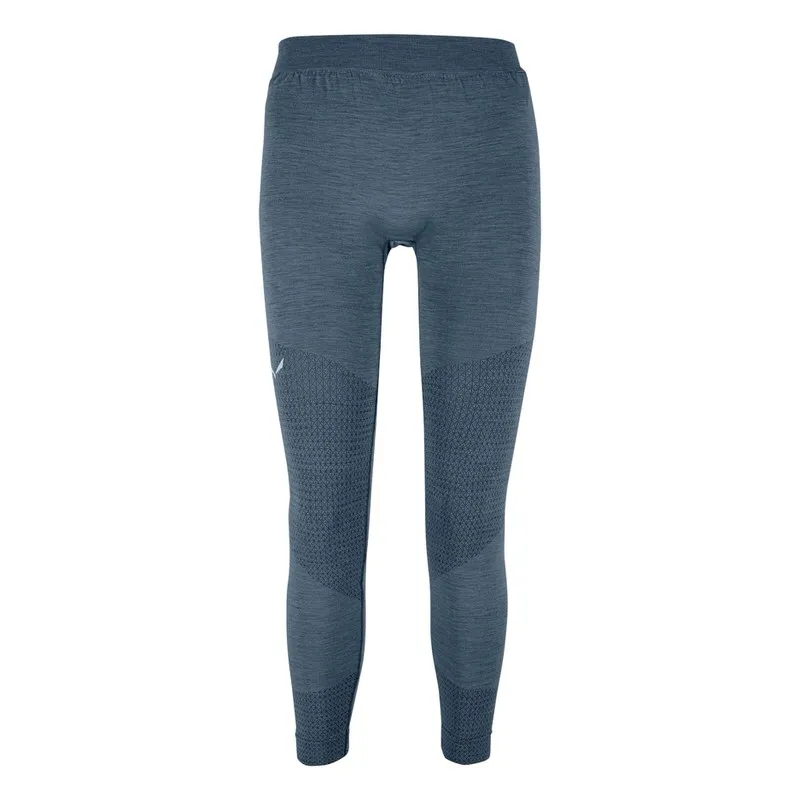 Blaue Salewa Zebru Medium Warm Tight für Herren, aus Merinowolle, mit atmungsaktiven Zonen.