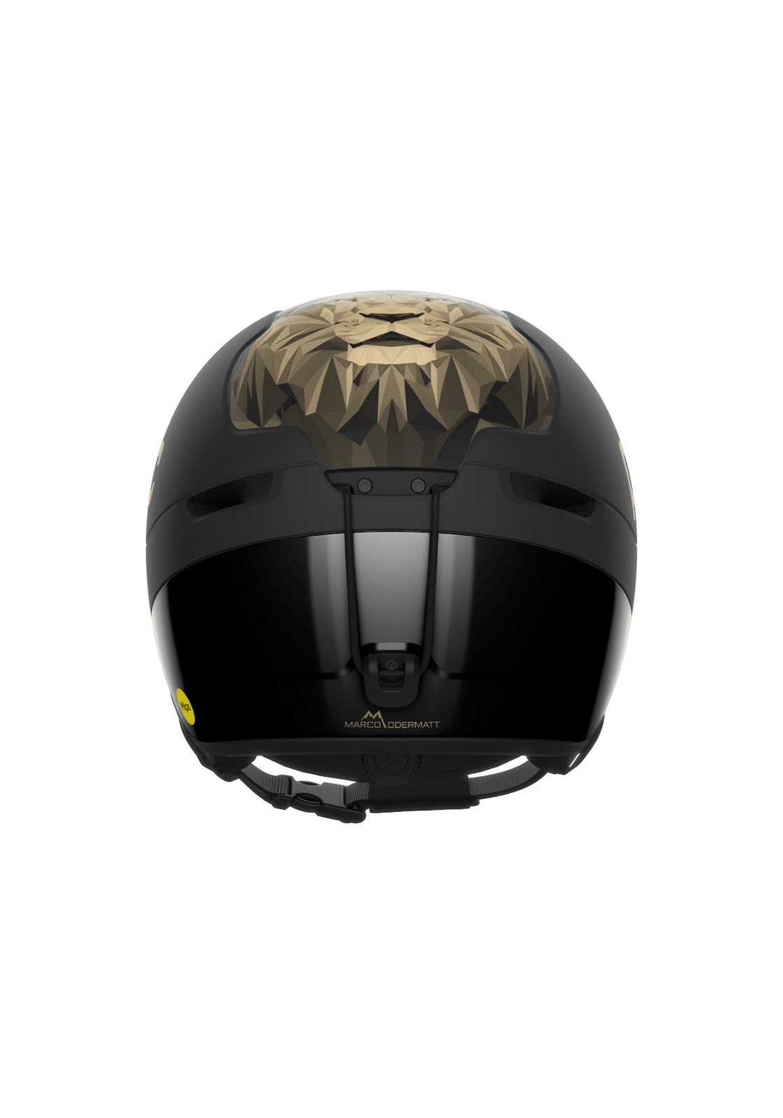 POC Obex Contour Marco Odermatt Edition Ski Helmet, Uranium Black with Podium Gold Accents