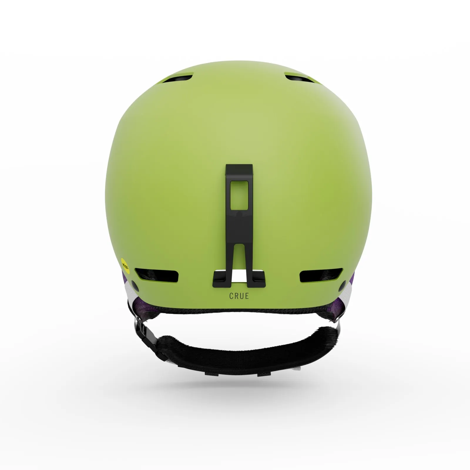 Giro Crüe MIPS FS Kinder Skihelm Matte Fluorescent Green Ansicht 2