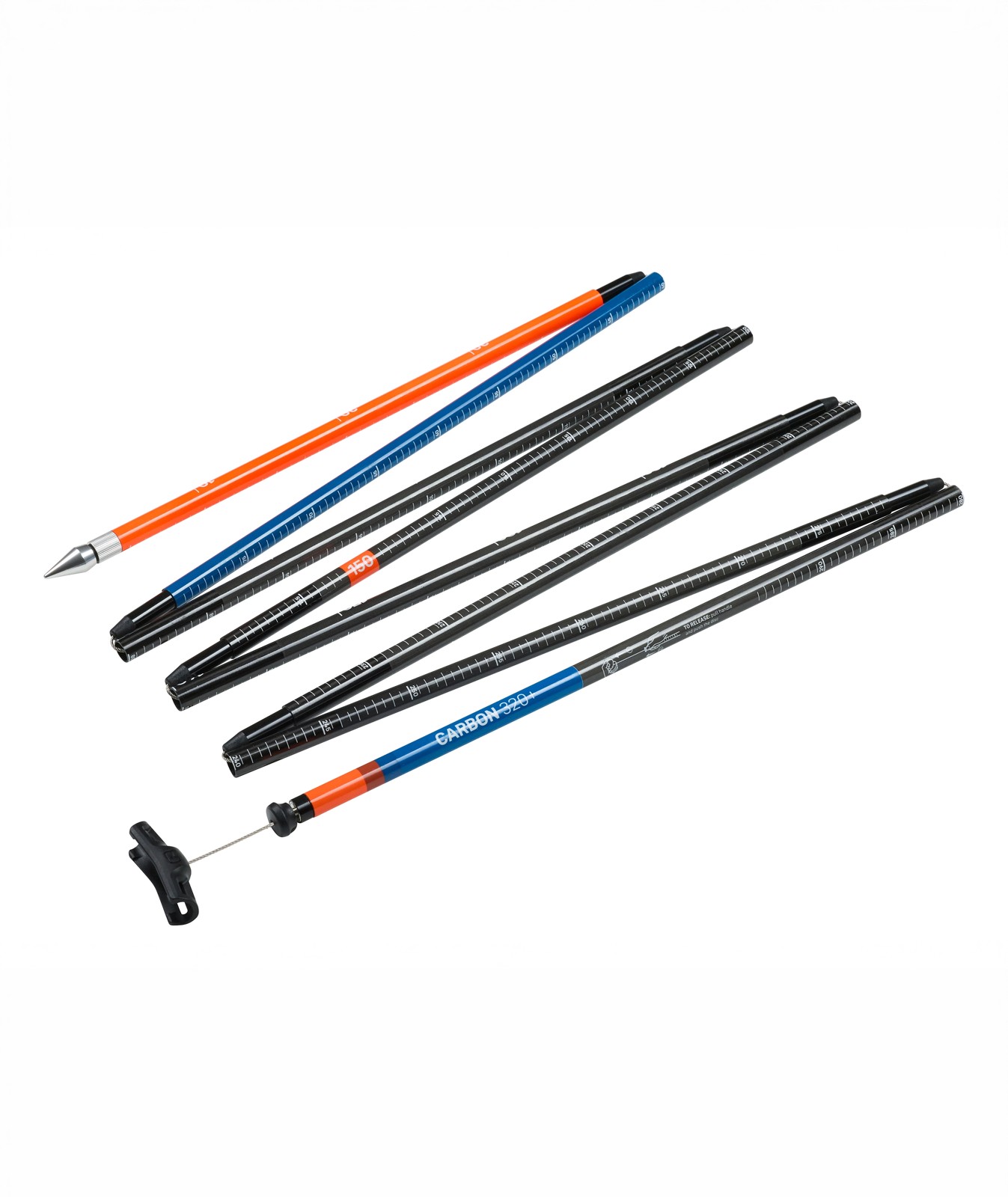 Ortovox Probe Carbon 320+ Avalanche Probe 320 cm Deep Black