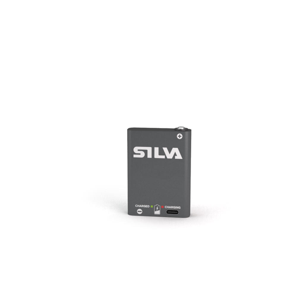 Accumulateur gris rechargeable Silva Hybrid avec indicateur de charge pour lampe frontale Scout 3XTH.