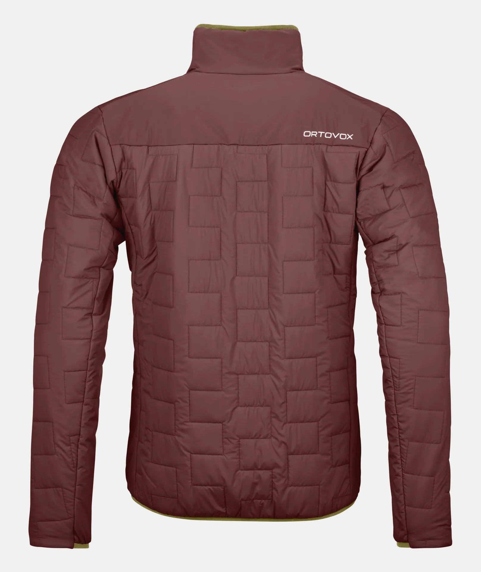 Winetasting Piz Segnas Jacket with quilted pattern, collar and Ortovox logo on the back.