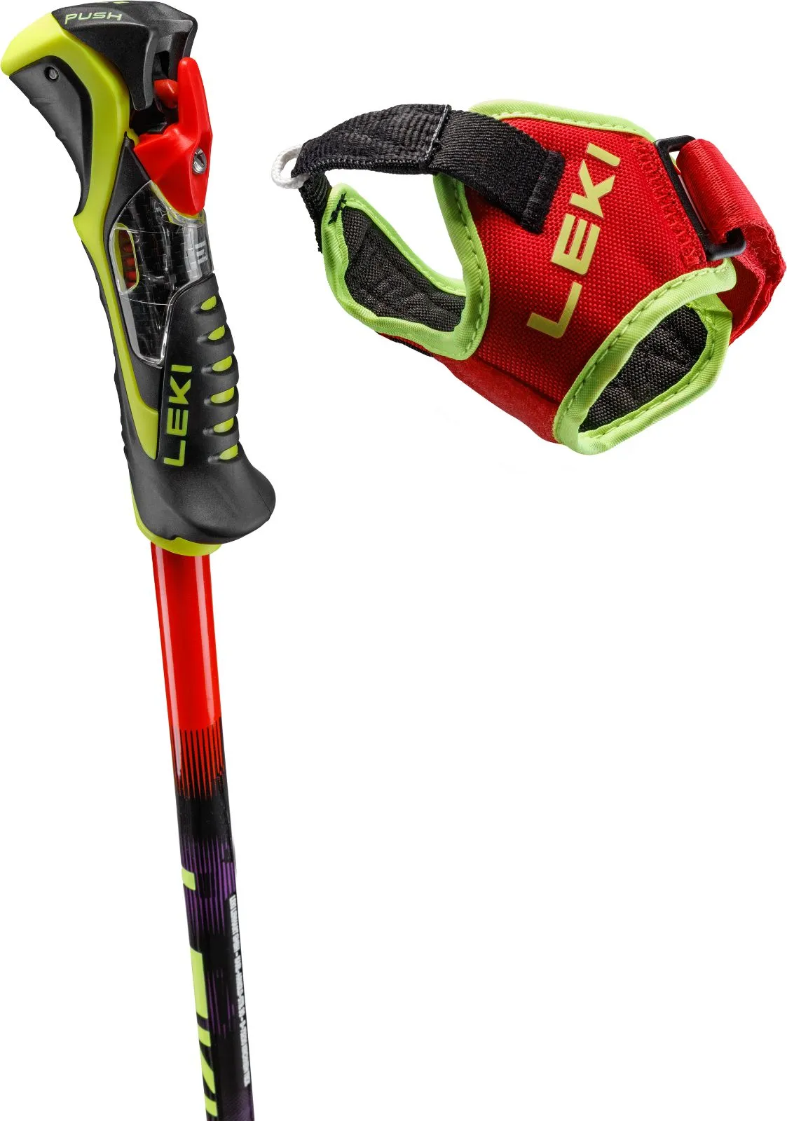 LEKI WCR Pro Lite SL TR Slalom Skistöcke Red-Violet-Yellow Ansicht 3