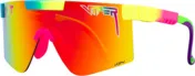 Pit Viper The Pride Original sunglasses with polarized rainbow lenses.