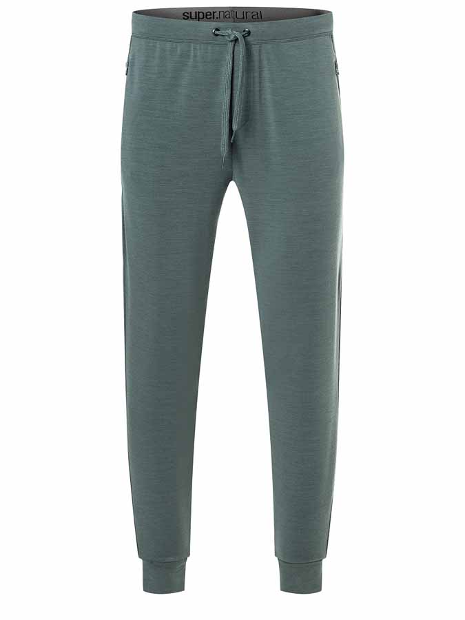 Graue Super.Natural City Cuffed Urban Chic Hose, Frontansicht, mit Kordelzug und seitlichem Reißverschluss.