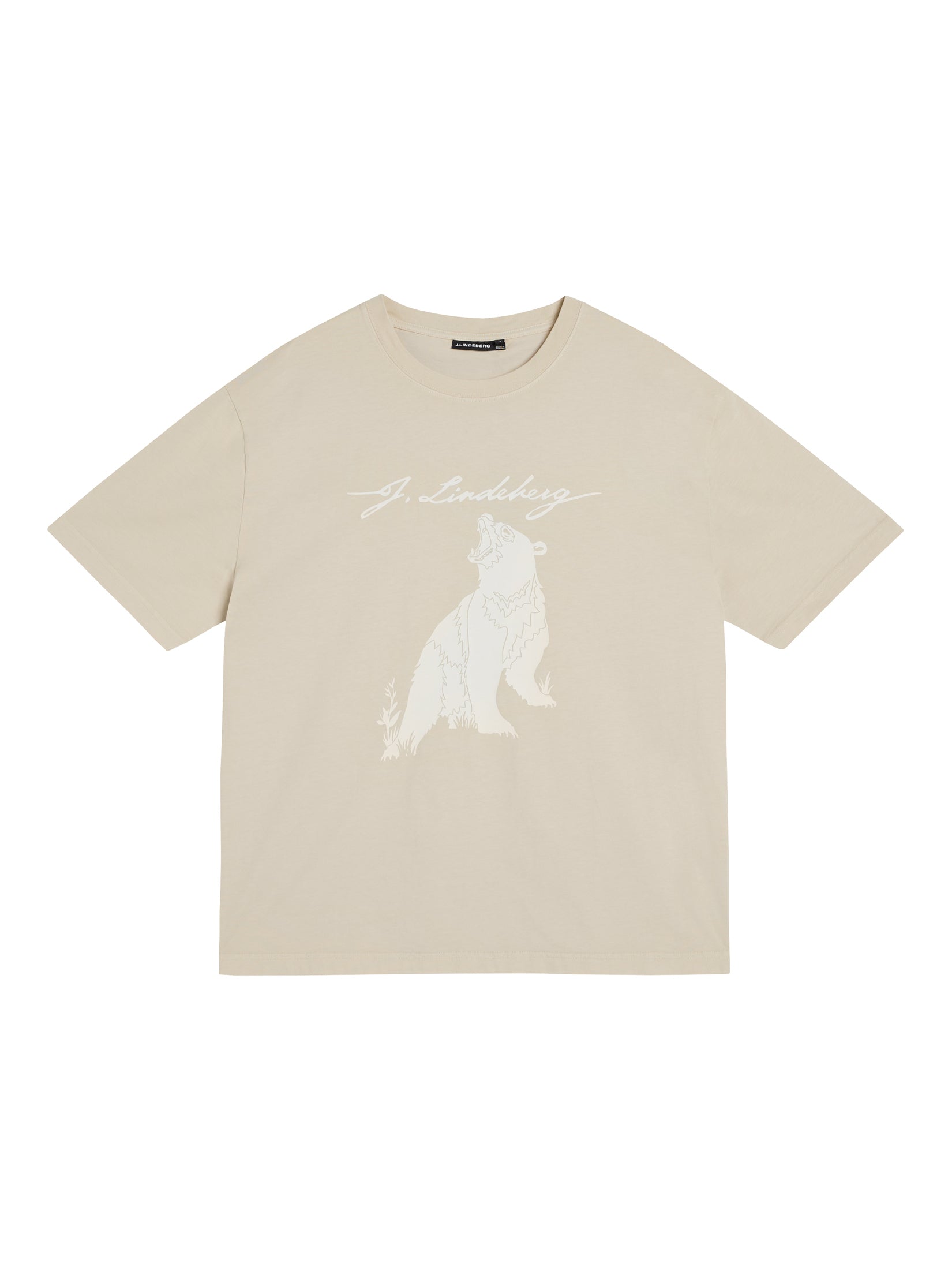 T-shirt à imprimé ours T-shirt gris clair avec un imprimé ours et l'inscription "J.Lindeberg"*.