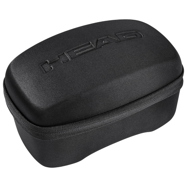 Black case for racing goggles Black case with zipper and "HEAD" embossing, for storing the Sentinel White racing goggles.