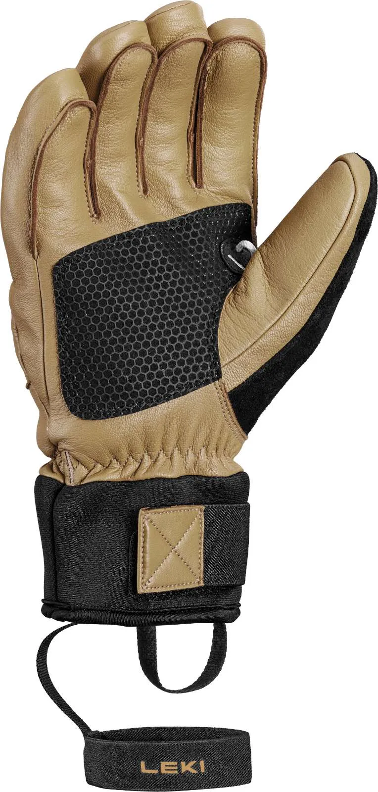 Leki Tyton Pro TR Ski Gloves Tan-Black View 2