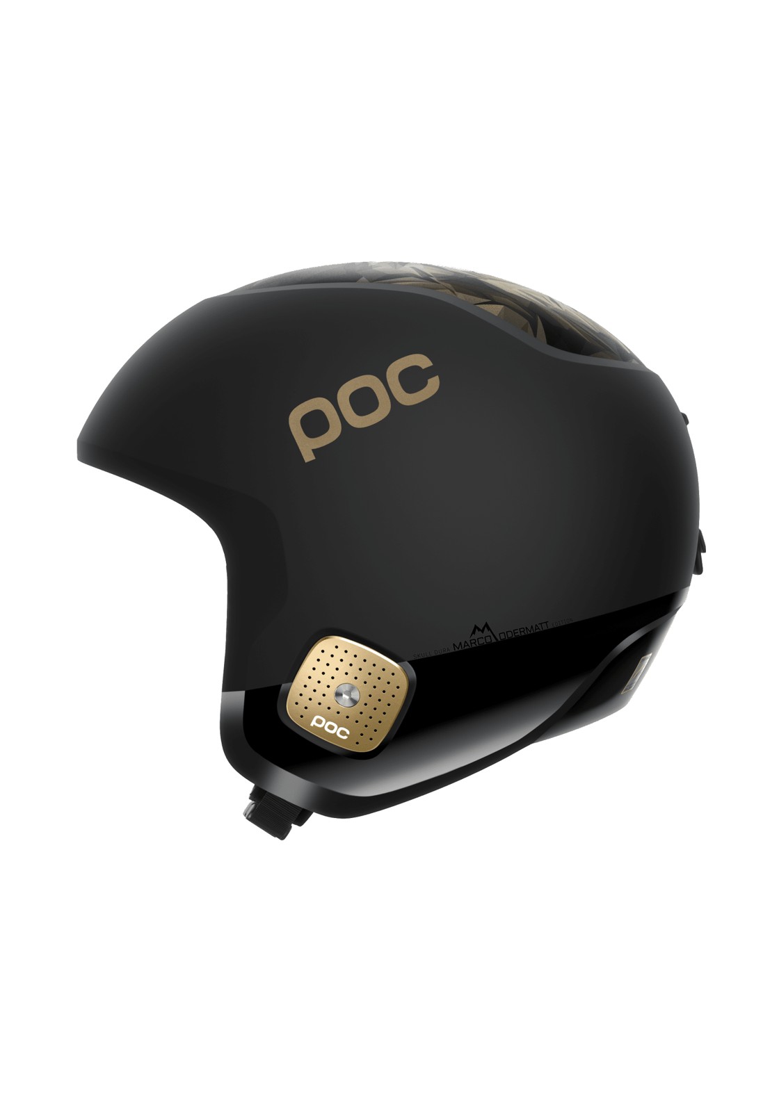 POC Skull Dura Jr Marco Odermatt Edition Kinder Rennhelm Uranium Black/Podium Gold