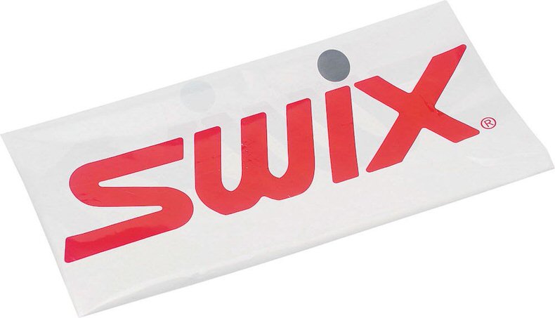 Verpackte SWIX Bodenabdeckfolie mit rotem Logo auf weißer Folie.