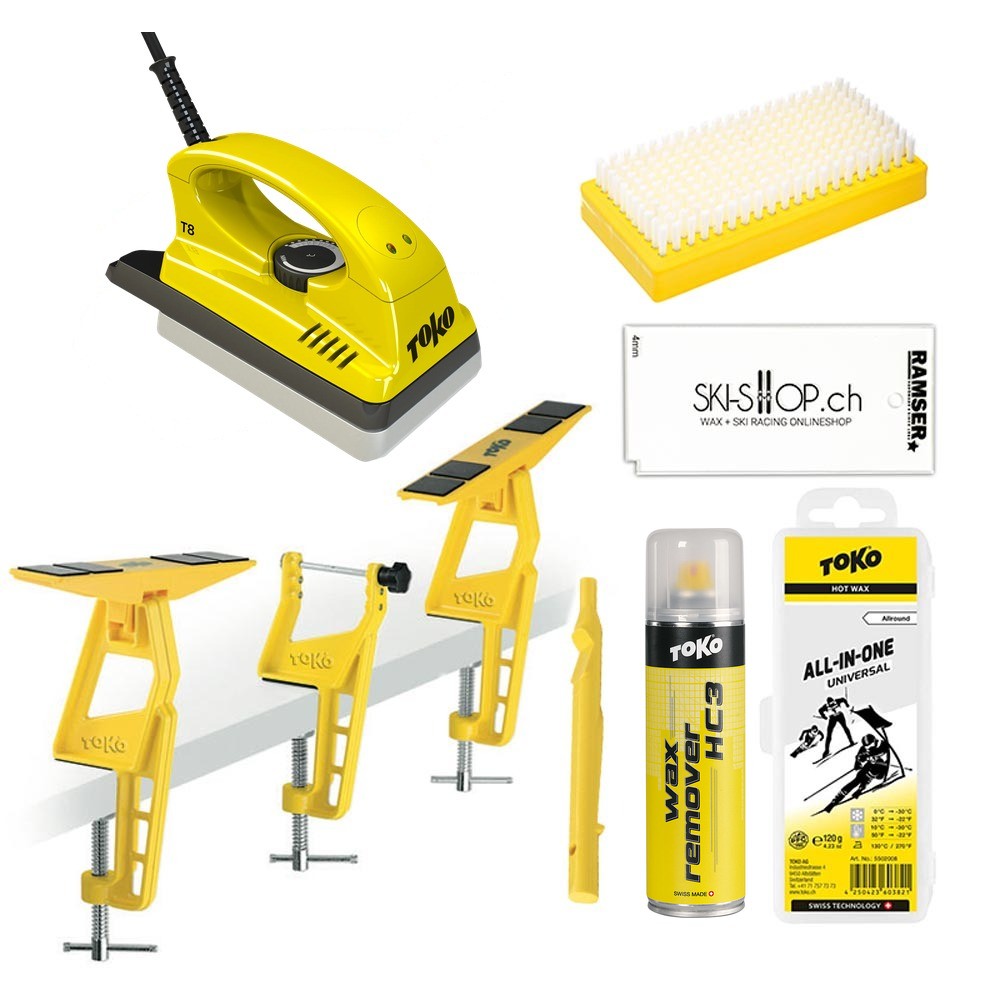 Toko Starter Set Langlauf Übersicht mit T8 CH Wachseisen und Waxremover HC3