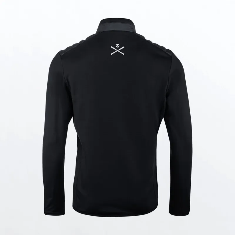 Back view of the black Head Dolomiti Jacket Men with skull logo.