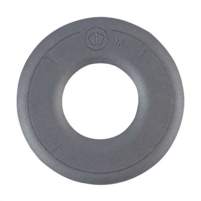 Protège-cheville gris, rond Sidas IPS Donut Shape taille M avec trou central.