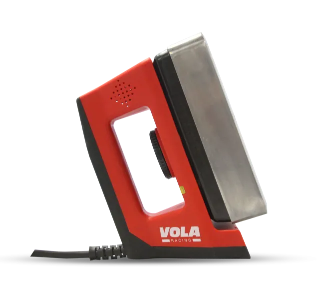 Red Digital Iron Pro waxing iron with large heating element and temperature regulator.