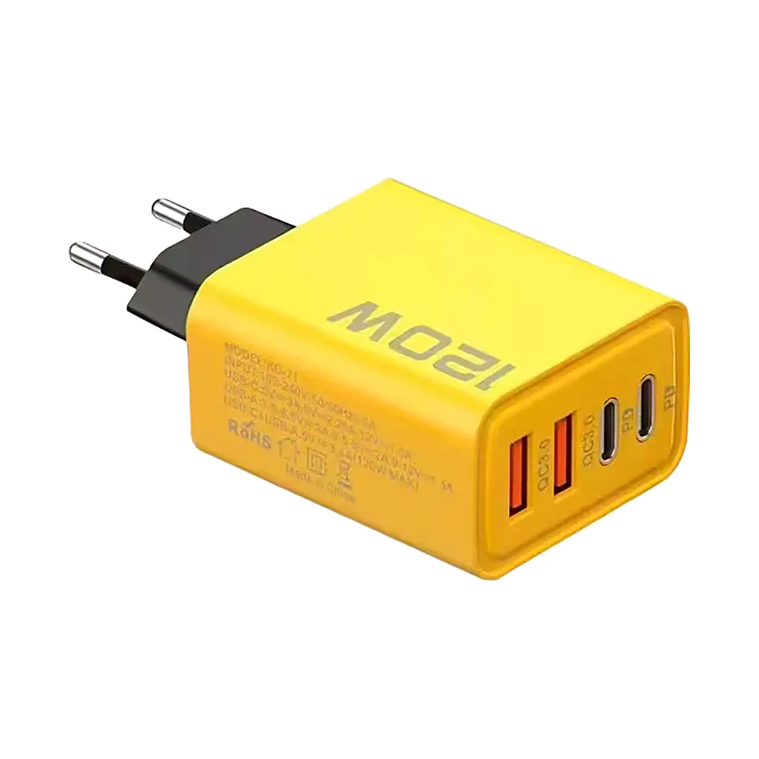 Chargeur rapide USB-C PD & USB à 4 ports, max. 120 W