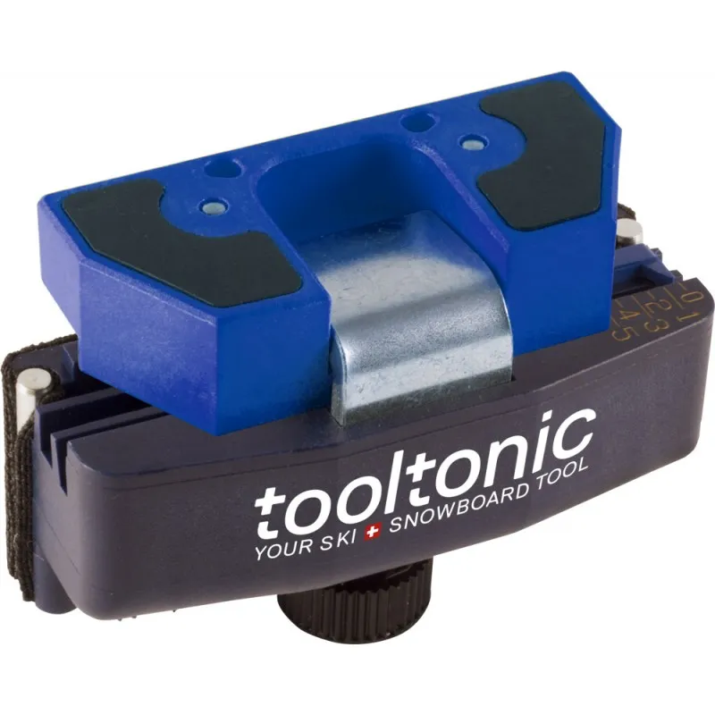 Tooltonic Roto Finish Set RF800 detailed view. Tool with blue and silver elements.