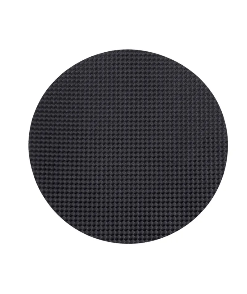 Dark gray, round Sidas IPS Donut Cover with fine, relief-like surface structure.