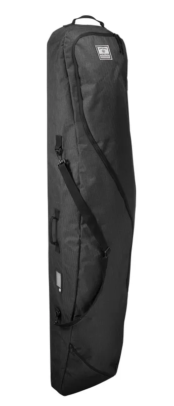 Dunkelgraue Nidecker Snowboardtasche "Weekend Warrior" mit Tragegriff, Schultergurt und Reissverschluss.