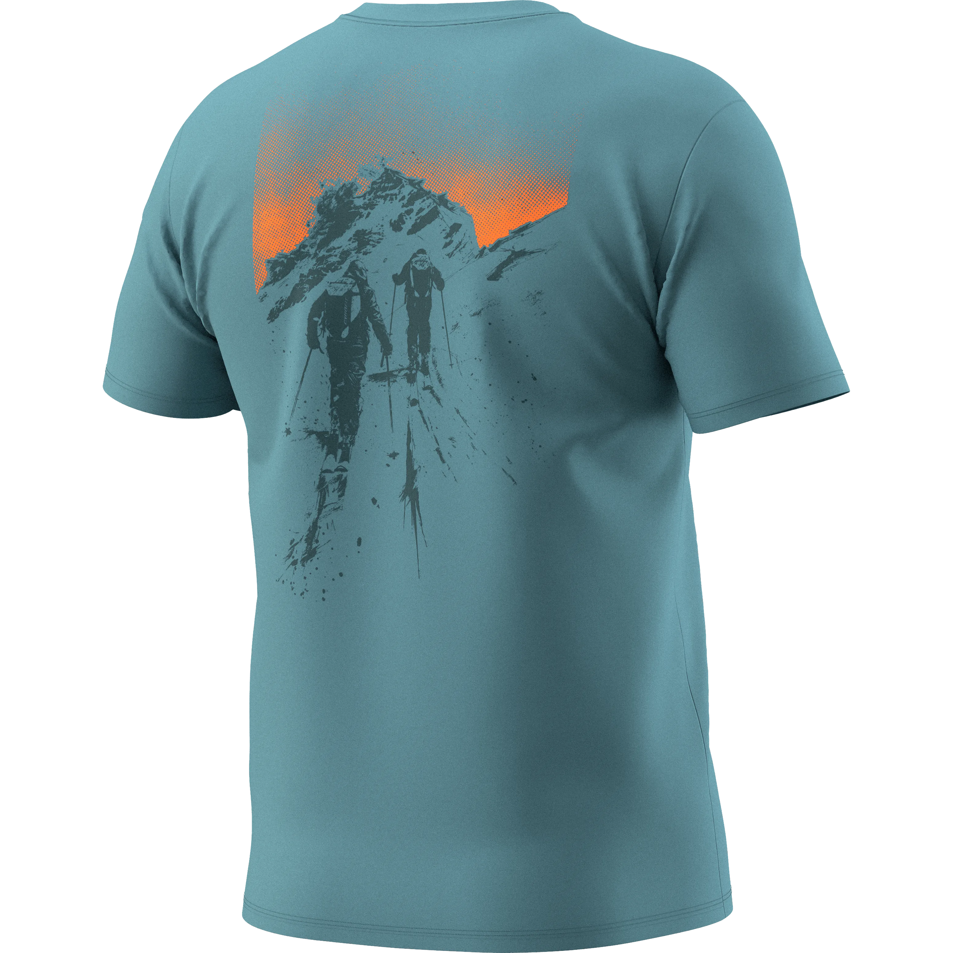 Back Graphic Cotton T-Shirt Herren – Smoke Blue/Approach