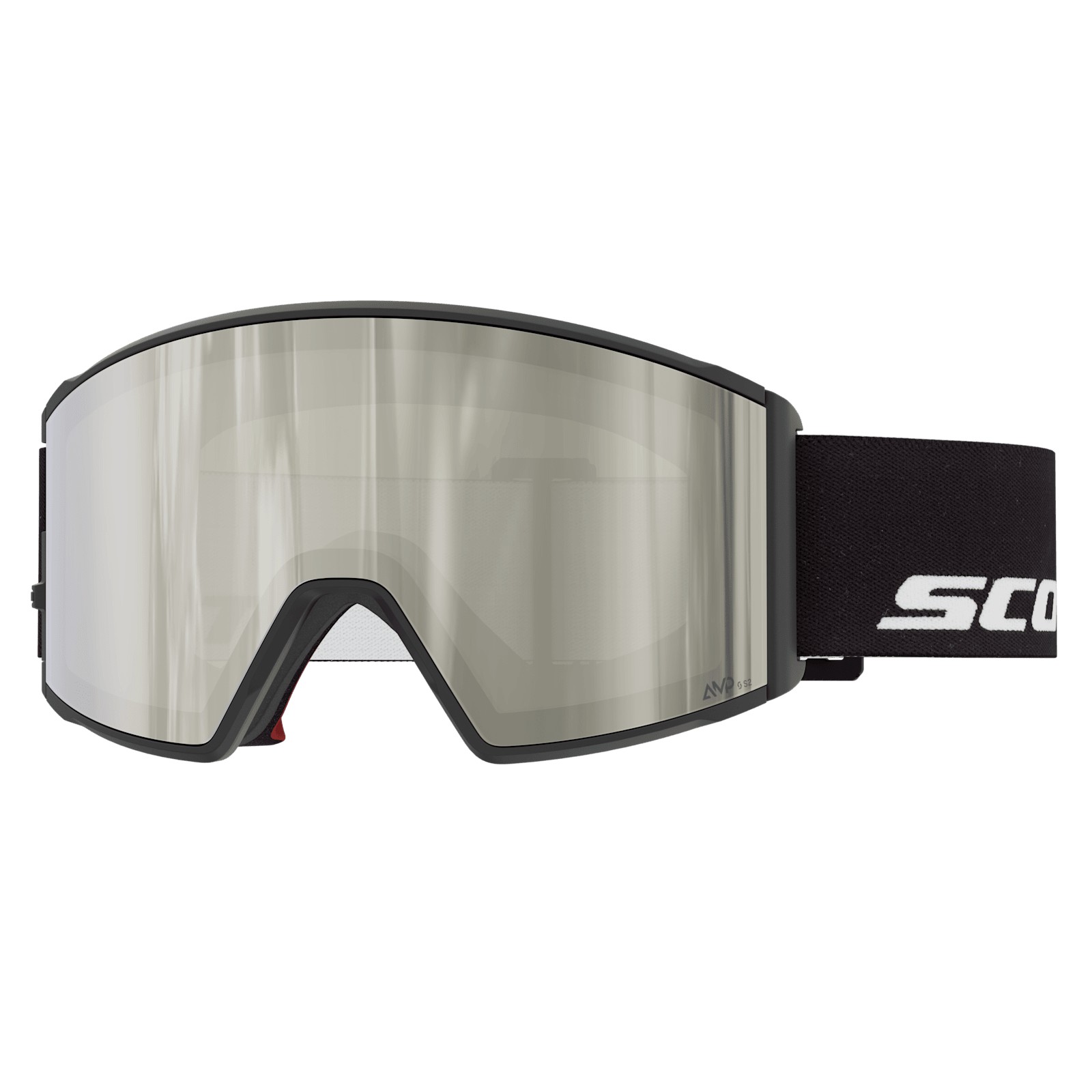 Scott React Skibrille Black AMP S2 inkl. Wechselscheibe