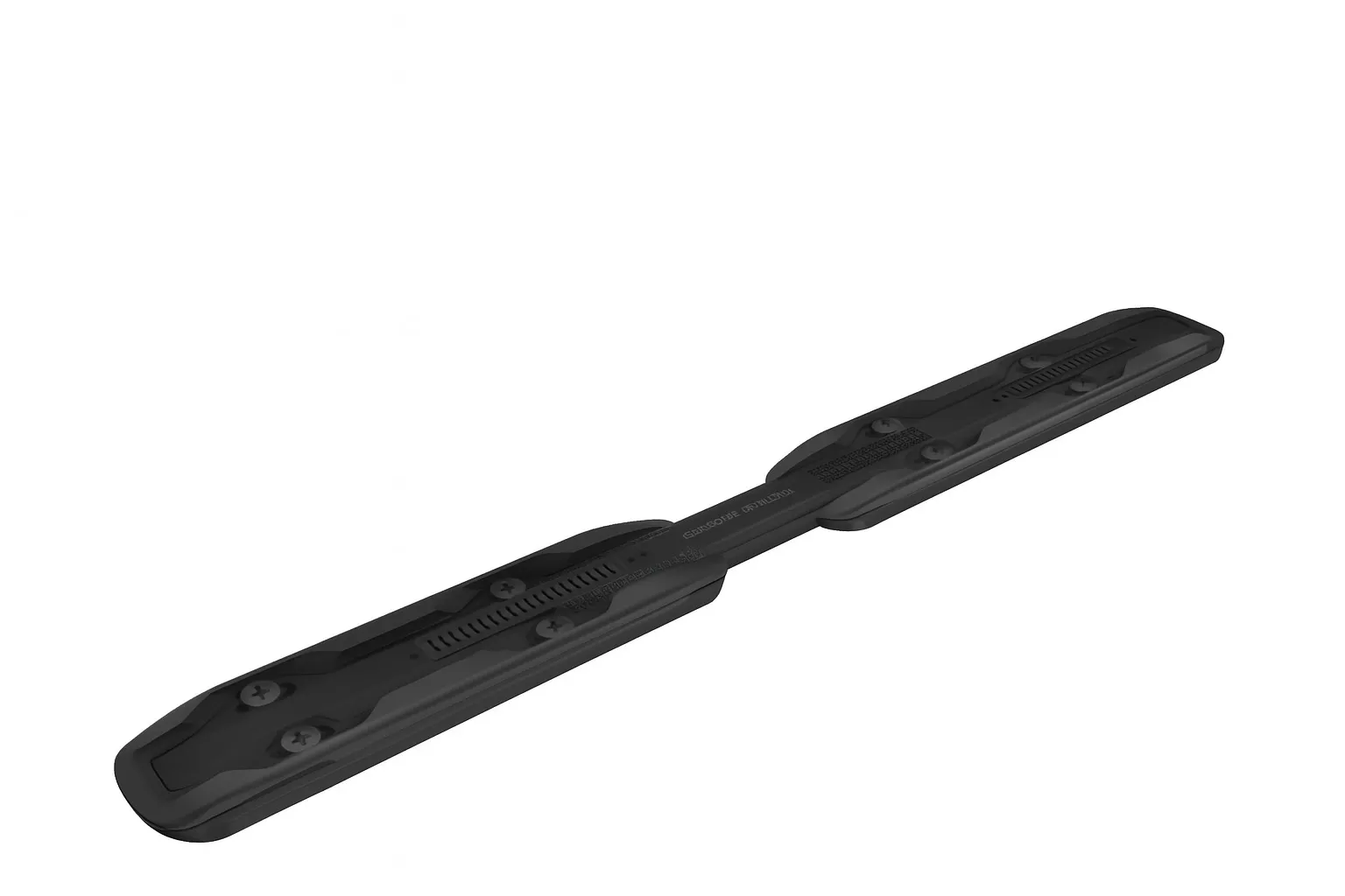 Black Tyrolia Superflex PR Base for ski bindings, flat design with screws and grooves.