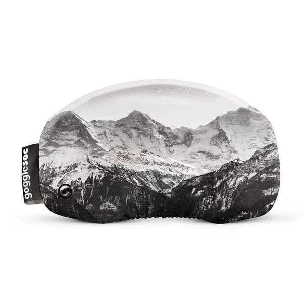 Summit Soc: Brillenüberzug mit Schwarz-Weiß-Motiv einer Berglandschaft.