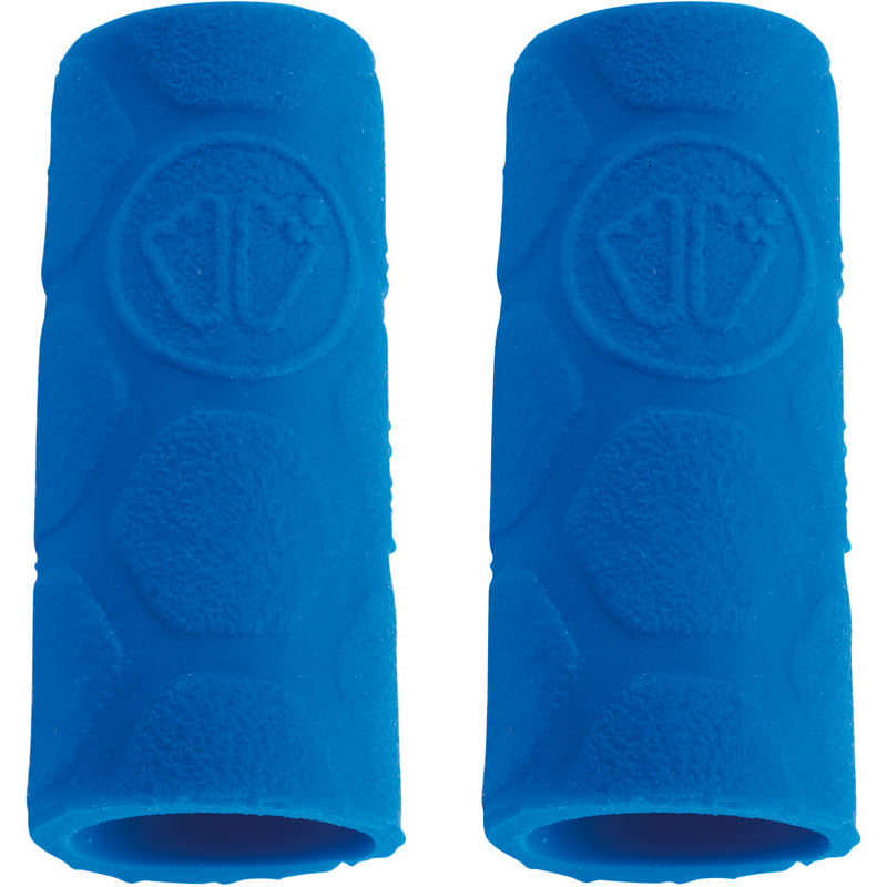 Zwei blaue Sidas Gel Toe Wraps, die zum Schutz der Zehen verwendet werden.