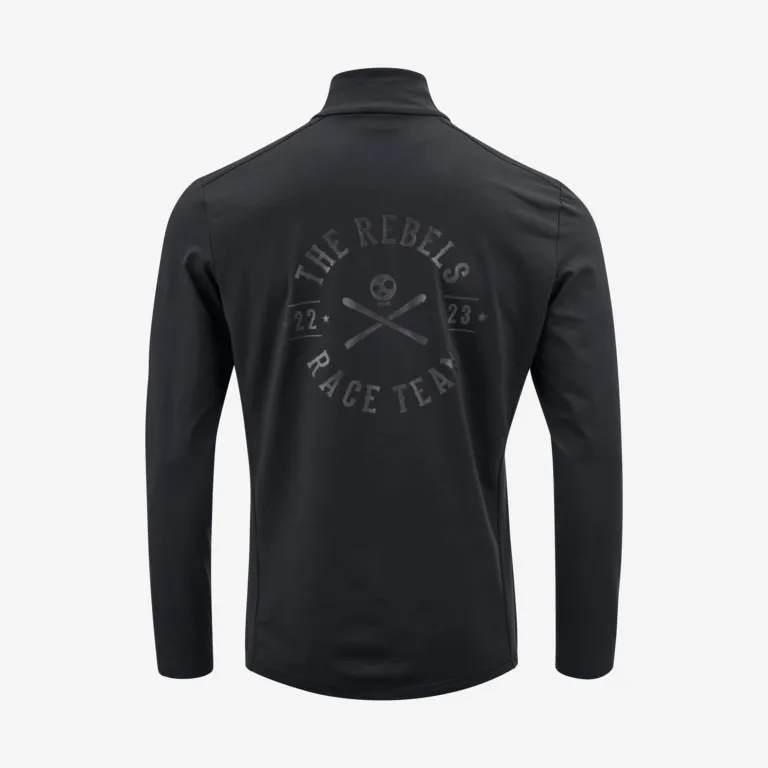 Midlayer Head Rebels RT nero da uomo, vista posteriore con stampa del logo "Rebels Race Team".