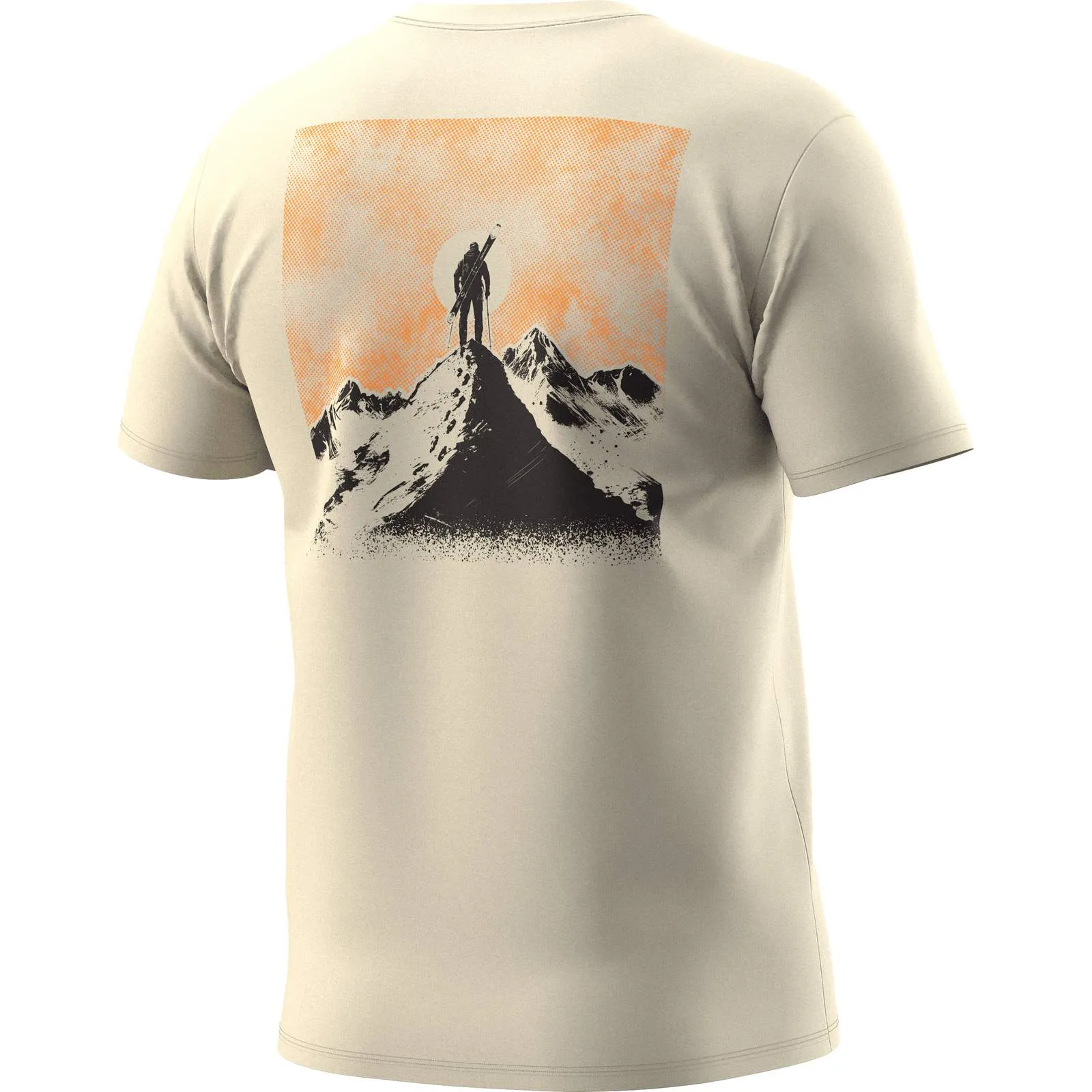 Back Graphic Cotton T-Shirt Herren – Overcast-Summit