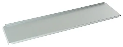 Graue, längliche Toko Storage Tray Ablage mit erhöhtem Rand auf weißem Hintergrund.