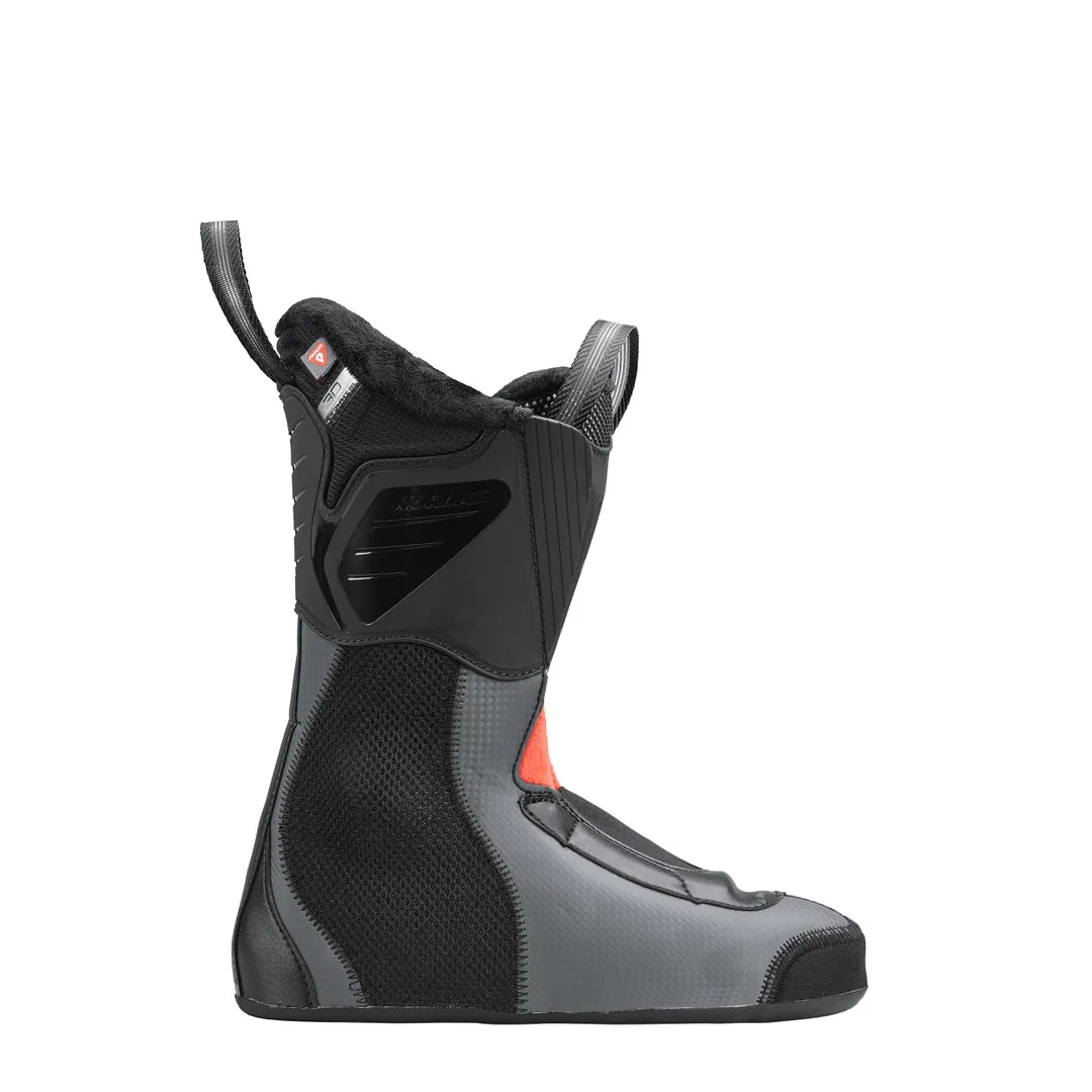 Close-up of the inner boot of the Nordica Speedmachine 85 W GW ski boot, side view.
