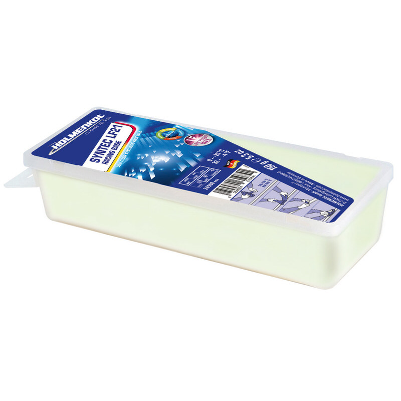 Holmenkol Fart de ski LF21 Récipient rectangulaire avec Holmenkol Racing Base LF21 Fart de ski, vert clair.
