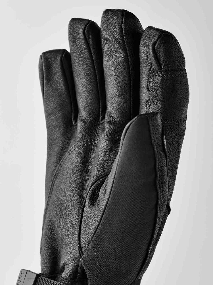 Hestra Heater Gauntlet 5-Finger Heated Gloves, Black