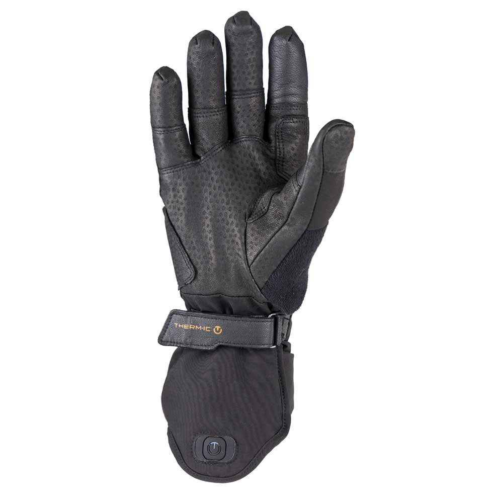 Therm-ic Ultra Grip Handschuh Schwarzer Therm-ic Ultra Grip Heat Glove, Handfläche mit Grip, Handrücken glatt, Manschette mit Therm-ic Logo.