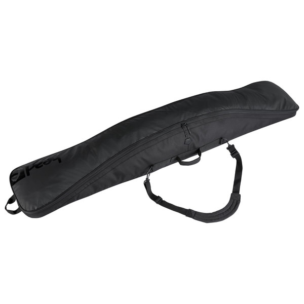 Schwarze Single Boardbag mit Reißverschluss und Tragegurt für den Transport.