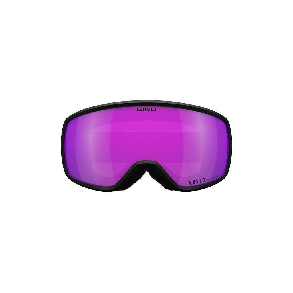 Giro Balance II W Vivid Goggle mit schwarzem Rahmen und pinkfarbener Vivid-Scheibe.