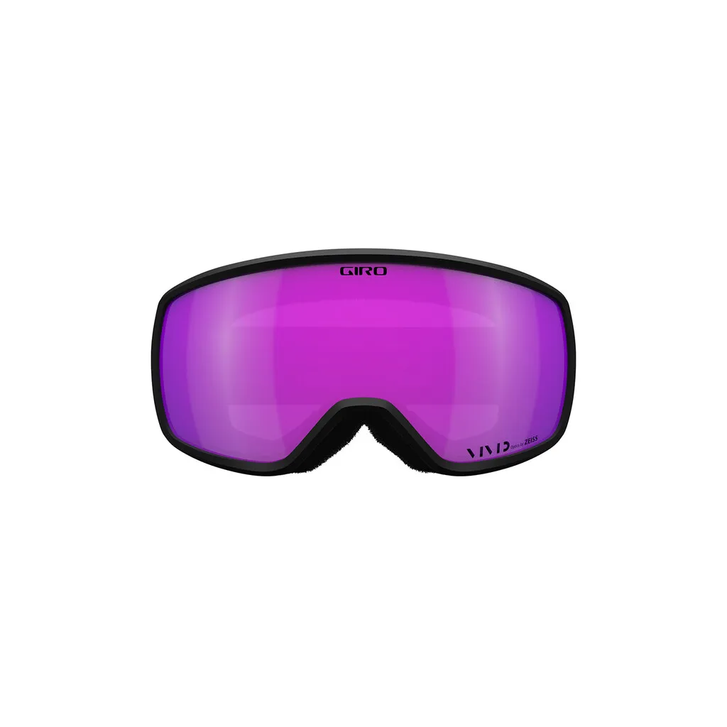 Giro Balance II W Vivid Goggle mit schwarzem Rahmen und pinkfarbener Vivid-Scheibe.