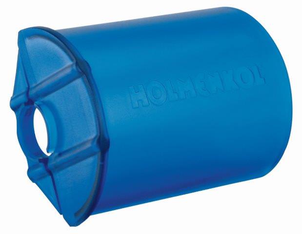 Blaues Speed Shield Pro II Zubehör, ein zylindrischer Arbeitsschutz mit Öffnung.