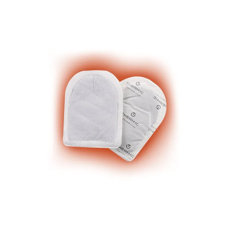 Zwei Toe Warmers, eins mit Folie, eins ohne Folie.