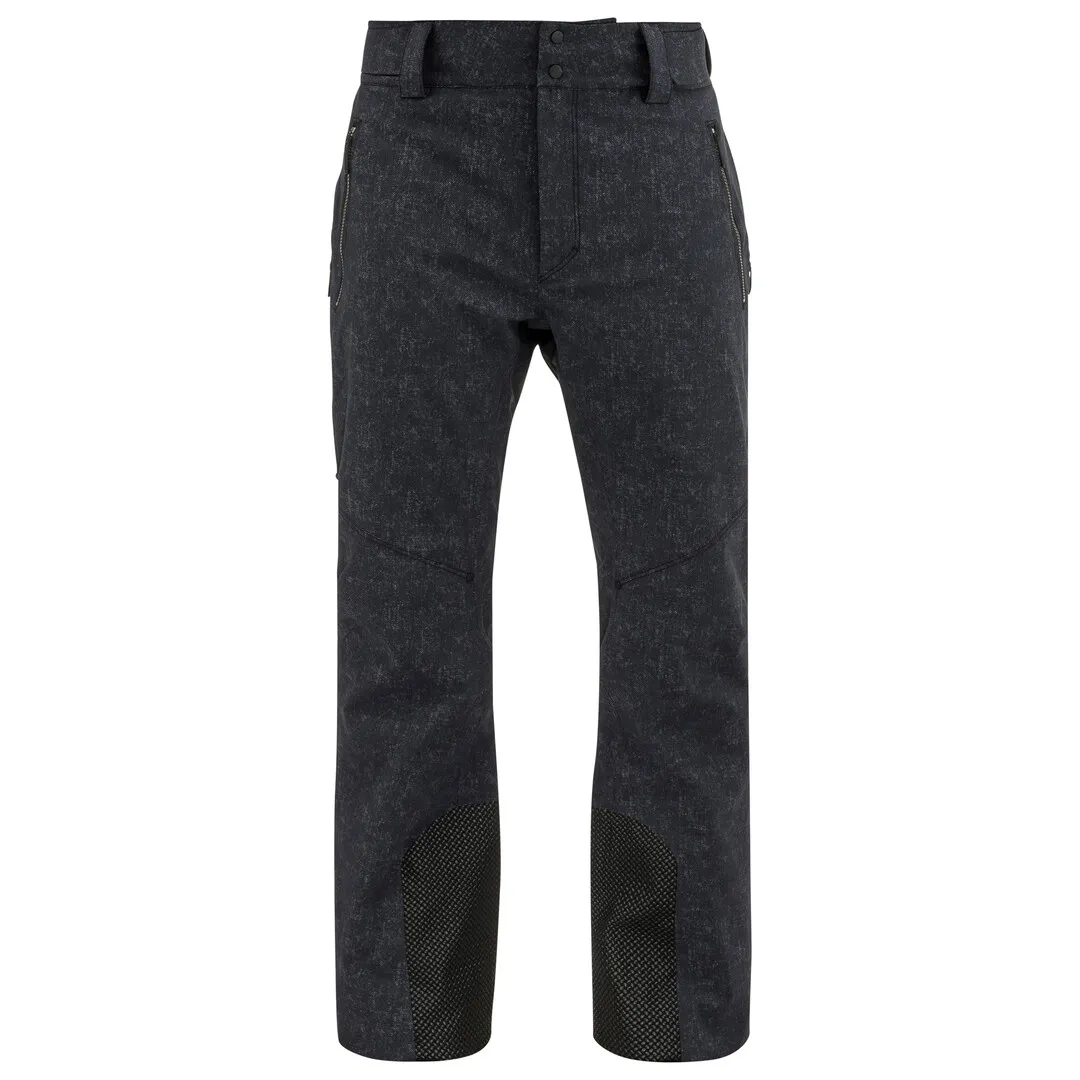 Dark grey men's trousers with zippers and reinforced leg ends. The Head Rebels Pants Men XYBK in detail.