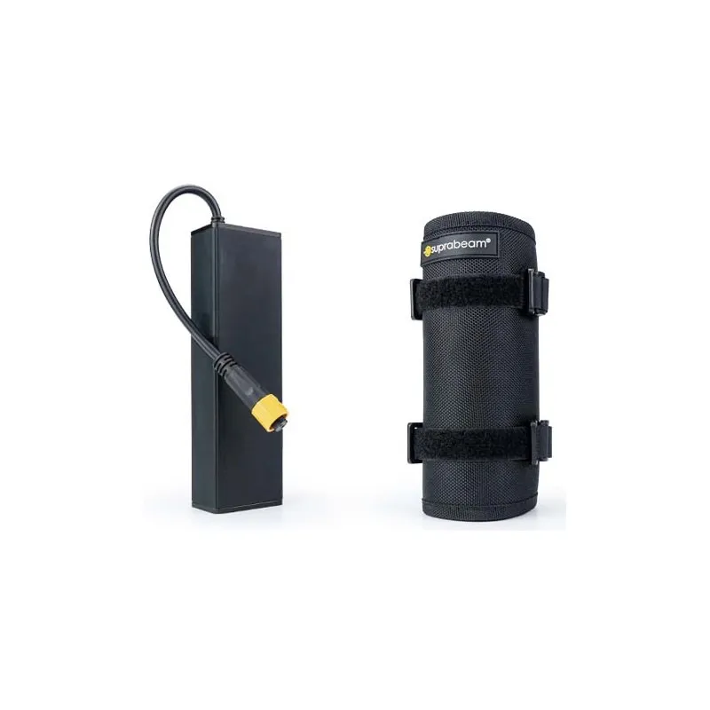 Suprabeam B6r: Battery with cable and bag for attachment to the bike frame.