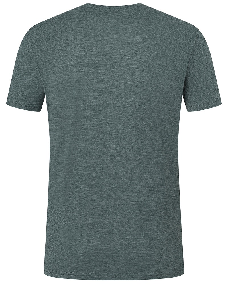 T-shirt gris chiné Vue arrière d'un T-shirt gris chiné, "City Tee Urban Chic Melange".