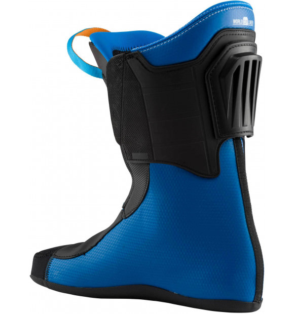 Innenansicht: Langer Skischuh RS 130 Wide Innenschuh in Blau und Schwarz.