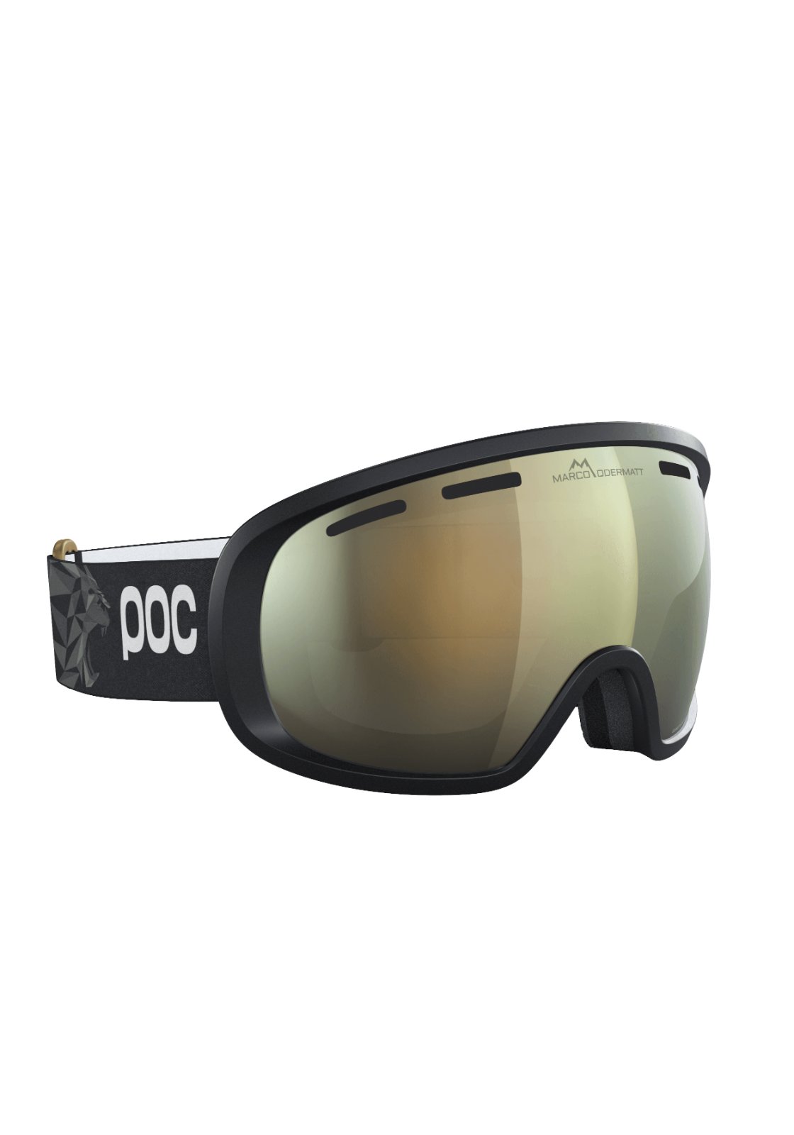 POC Fovea Marco Odermatt Edition Skibrille Uranium Black Podium Gold