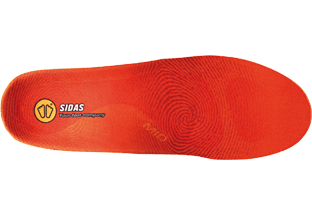Orange Sidas Winter sole Orange Sidas 3 feet Winter Mid sole with logo and footprint pattern, insulating, for comfort.