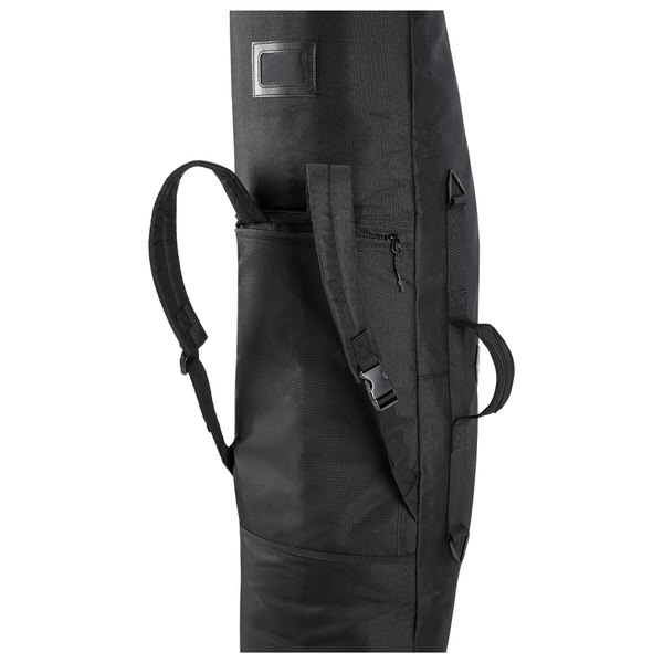 Détail du sac de planche Head Single en noir avec sangles de sac à dos et fermeture éclair.