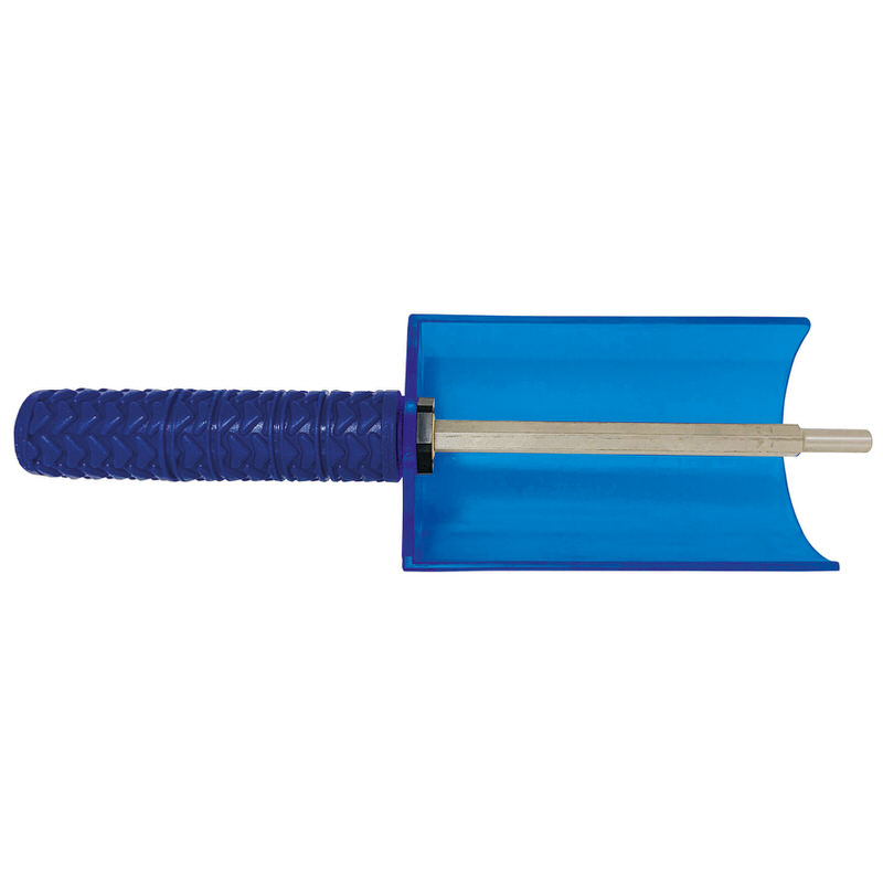 Blauer Speed Stick Combi mit Griff, Schutzschild und Achse.