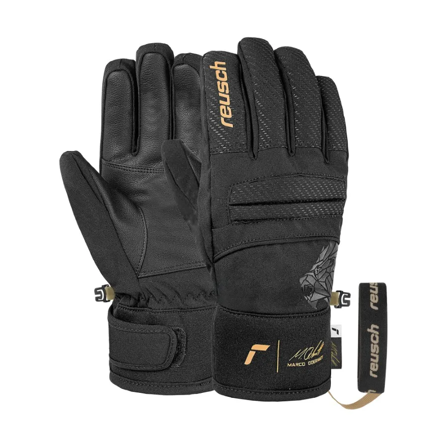 Reusch Warrior R-TEX XT Junior Marco Odermatt Kinder Skihandschuh Black